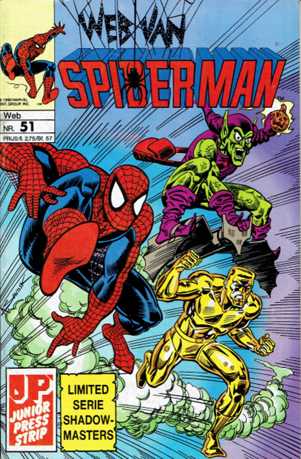 Spiderman 51, Web van - Vriend en vijand (1991 - Juniorpress)