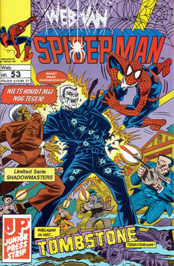 Spiderman 53, Web van - Welkom in het Tombstone territorium (1991 - Juniorpress)