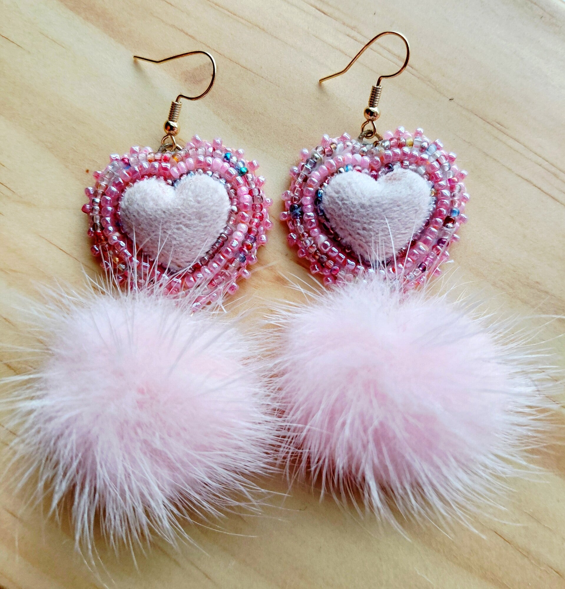 Pink Heart Fluff