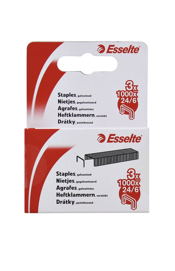Esselte nietjes maat 24/6 aantal 3000