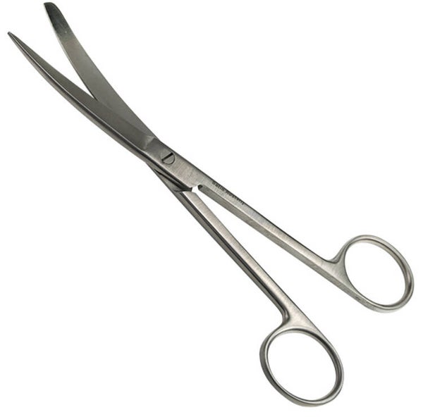 Chirurgische schaar spits/stomp 18cm gebogen