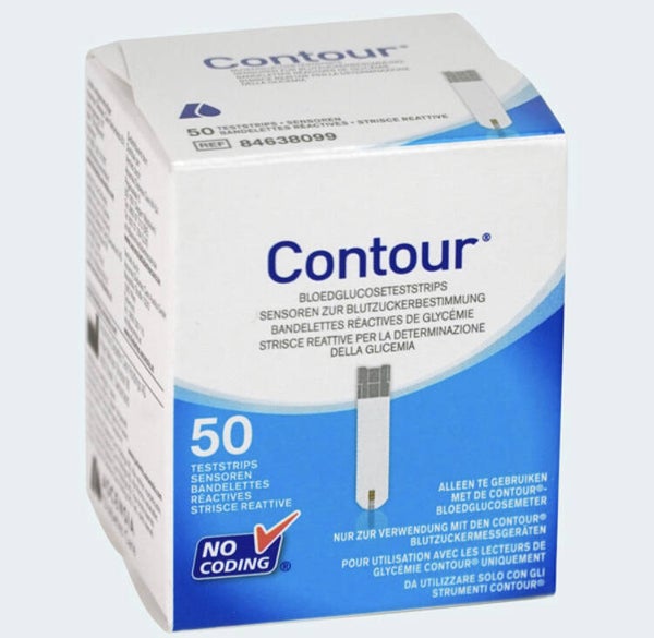 Contour glucosestrips 50stuks