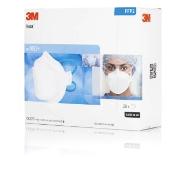 3M aura FFP2 1862+ 20stuks
