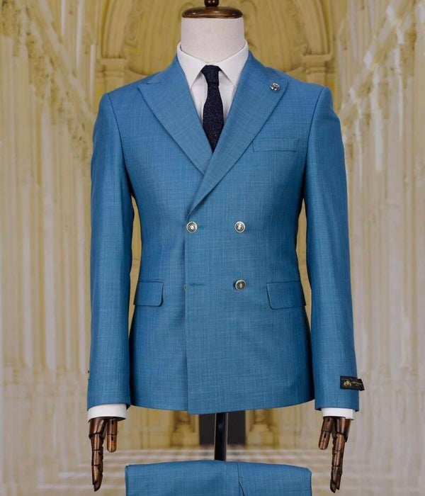 Double breast Auqa colour