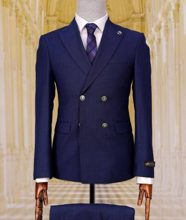 Double breast blue colour