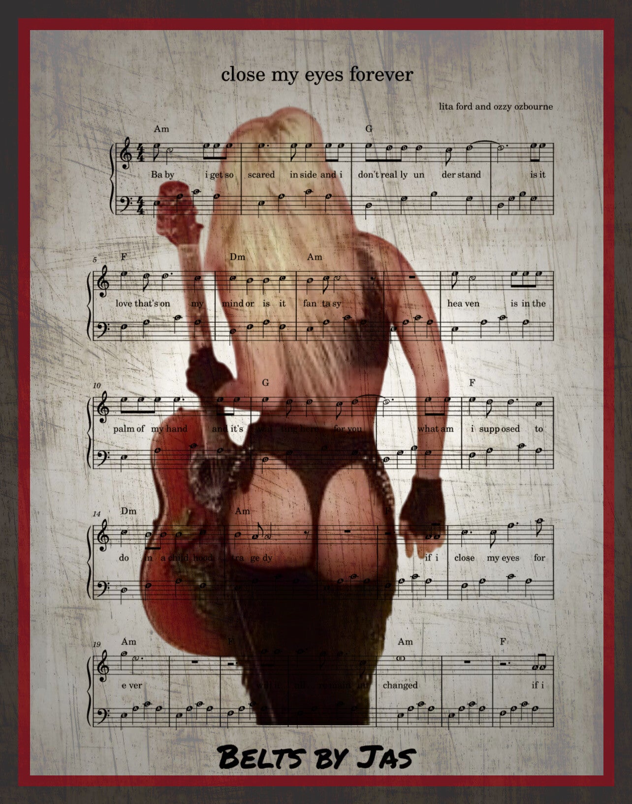 lita ford Limited edition print