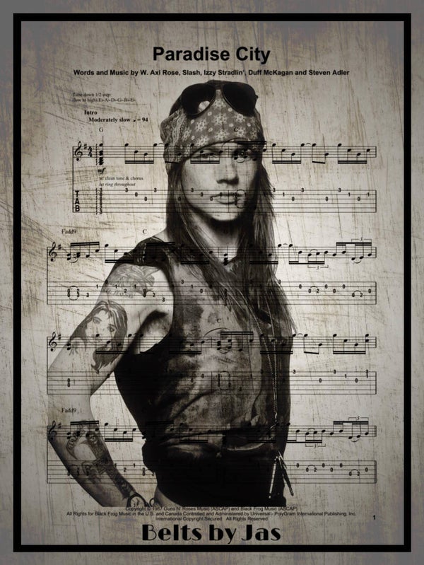 Axl roses Limited edition print