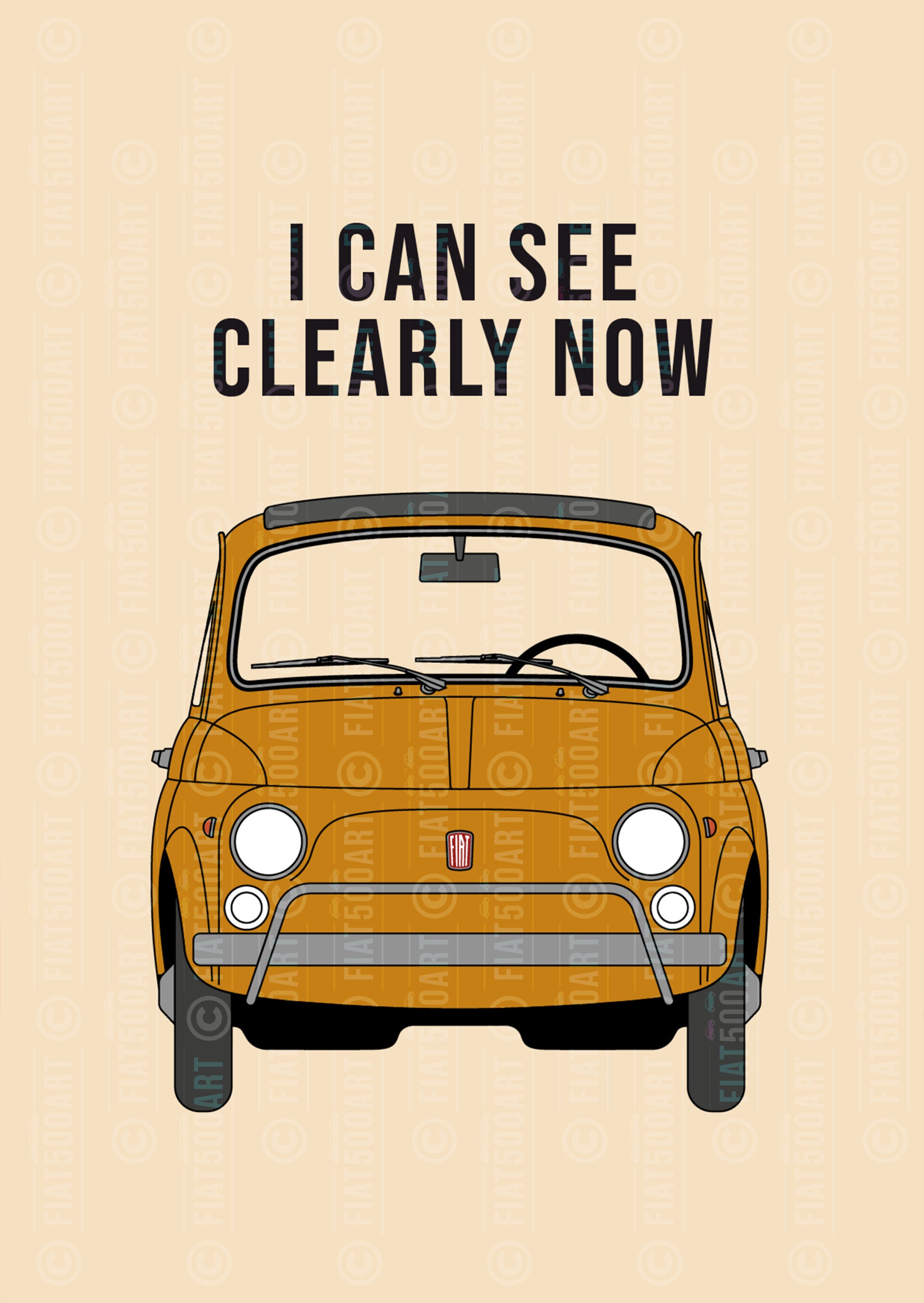 500 Art Poster "I Can See Clearly Now"