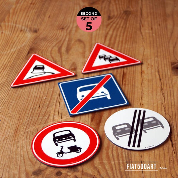 Fiat 500 Coaster Set 2