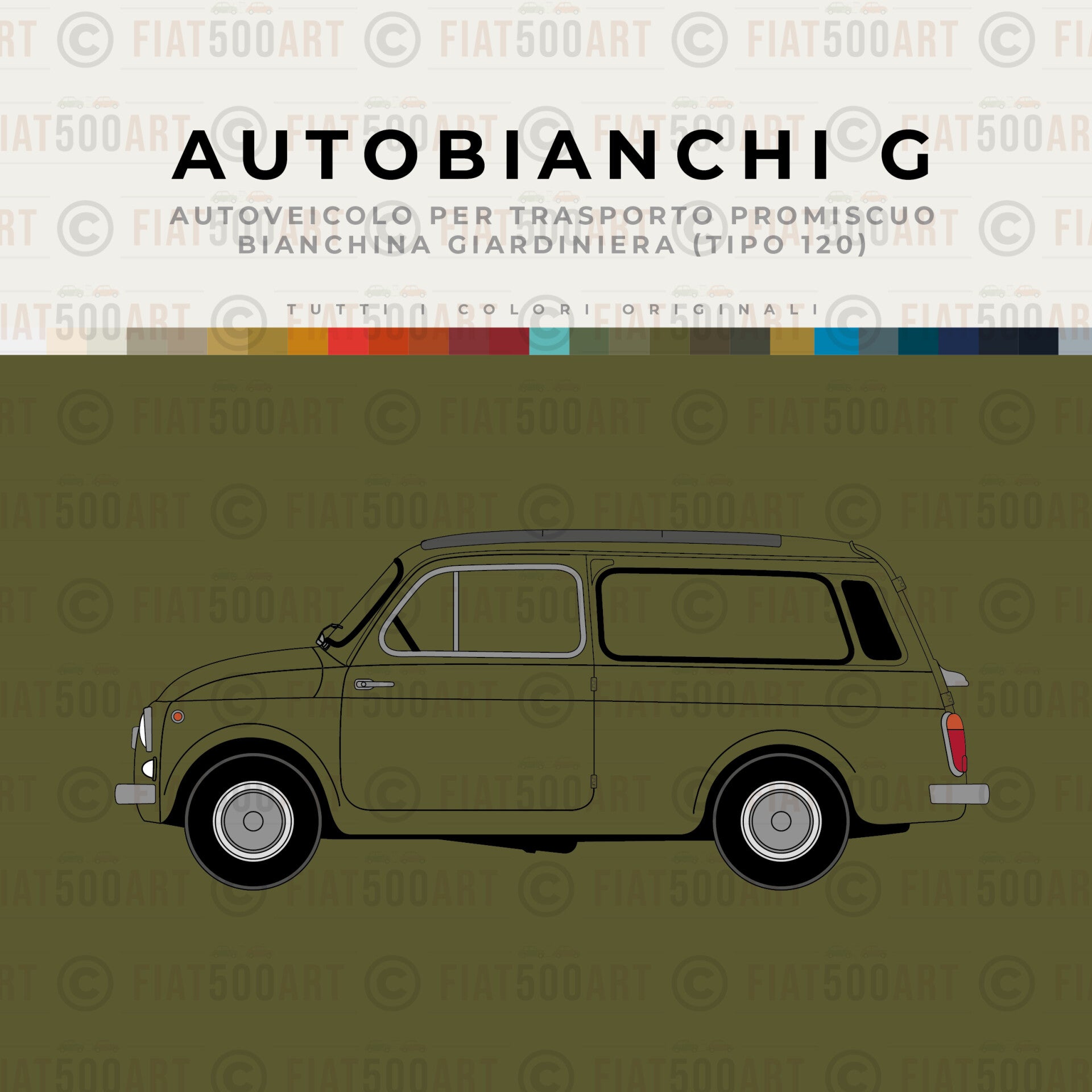 Autobianchi Giardiniera Standard I Cushion