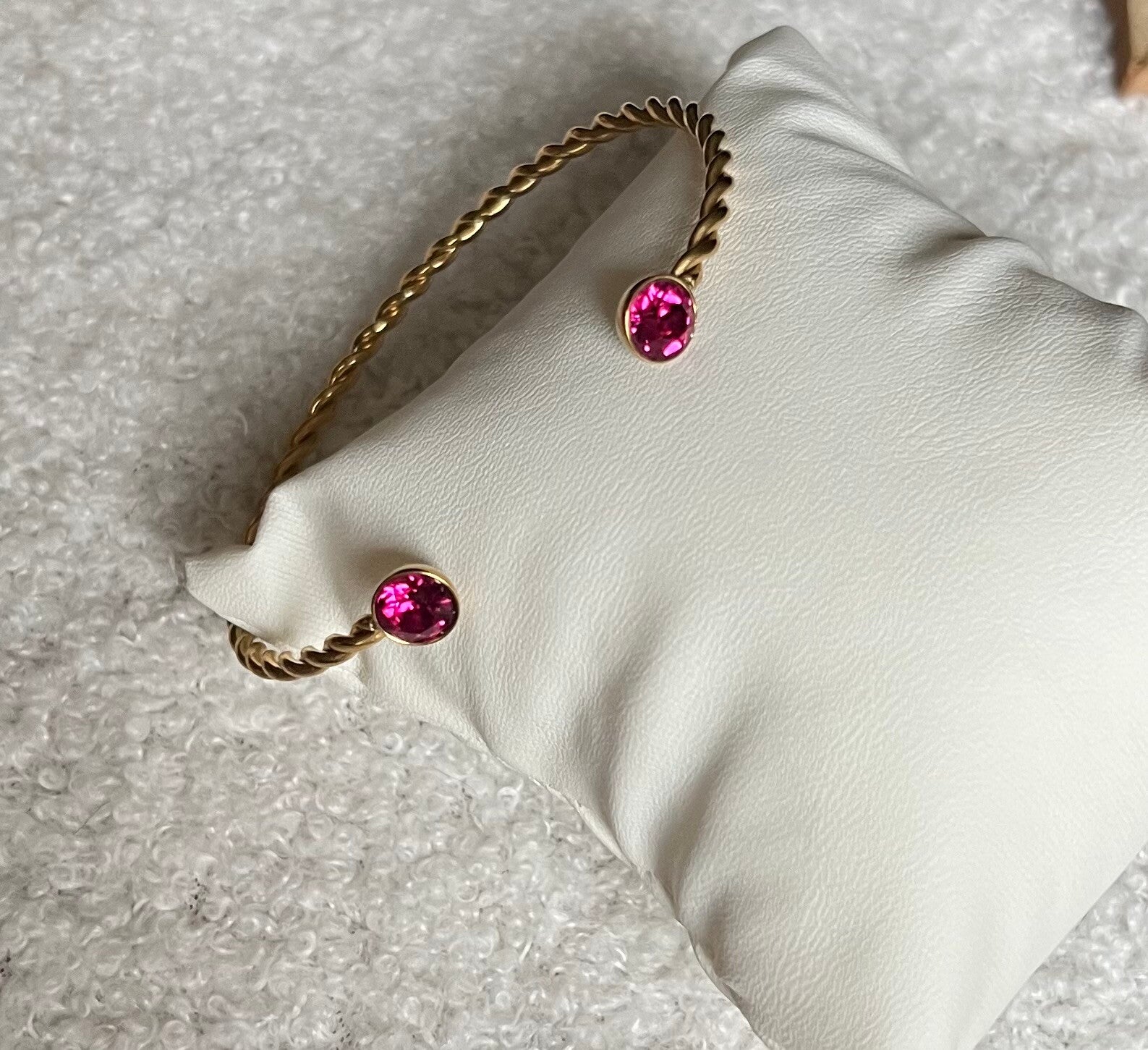 Jonc torsadé - Fushia