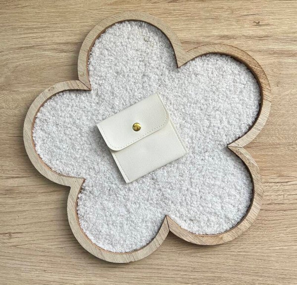 Pochette à bijoux - Crème