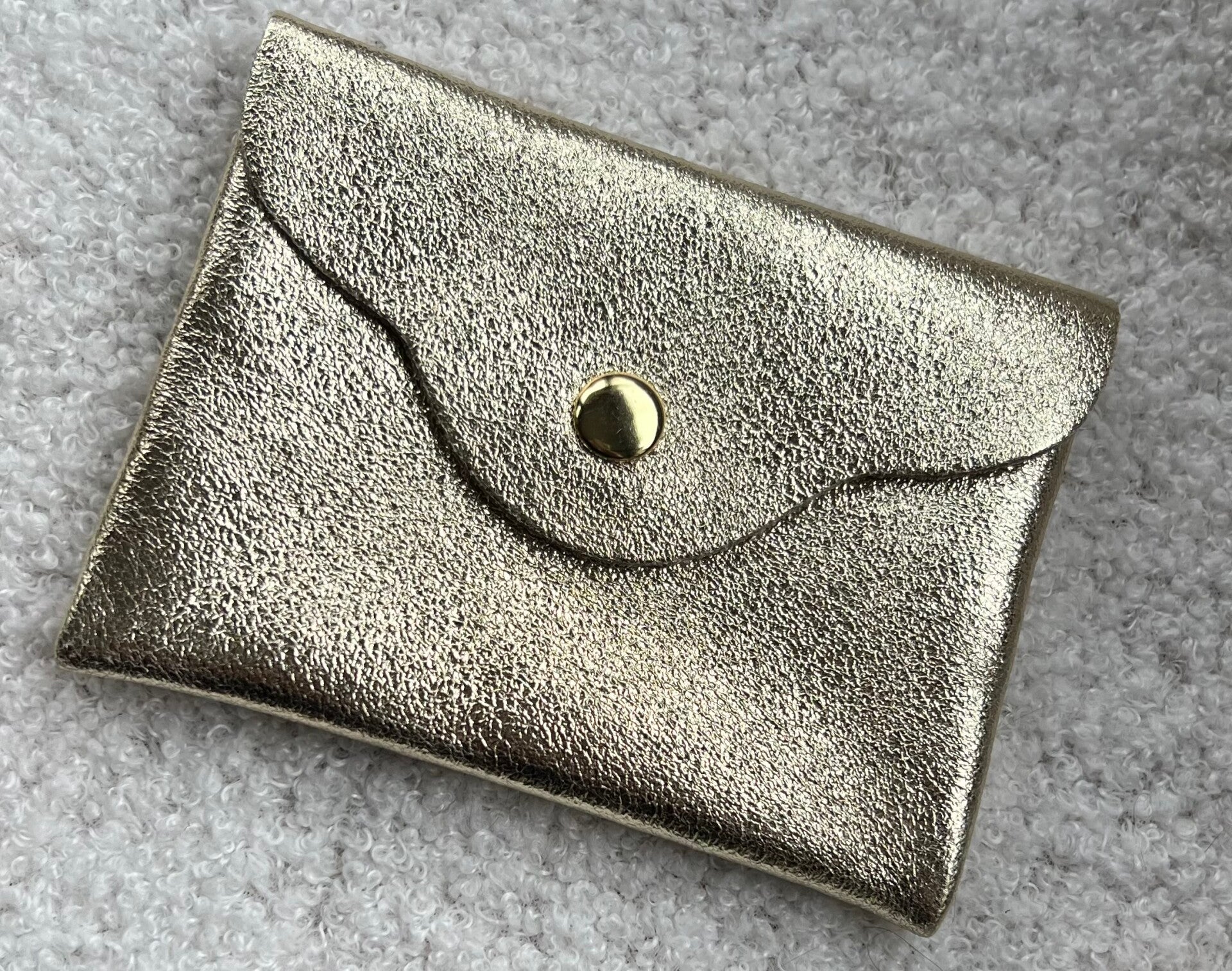 Pochette en cuir - Doré