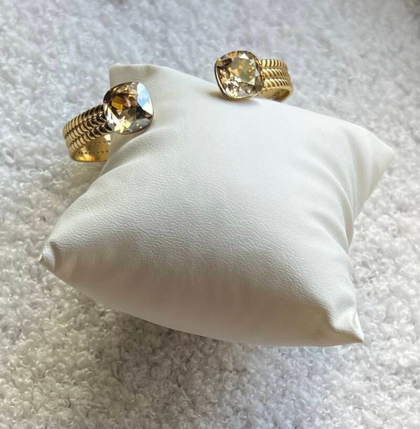 Jonc cristaux de Swarovski - Noisette