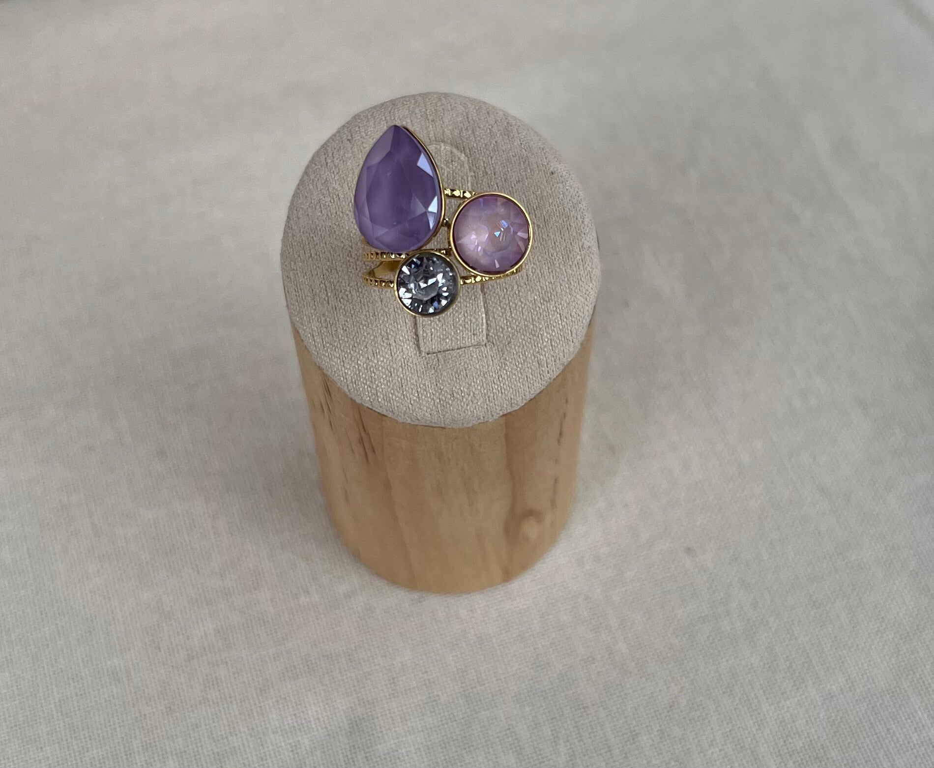 Bague goutte - Lilas