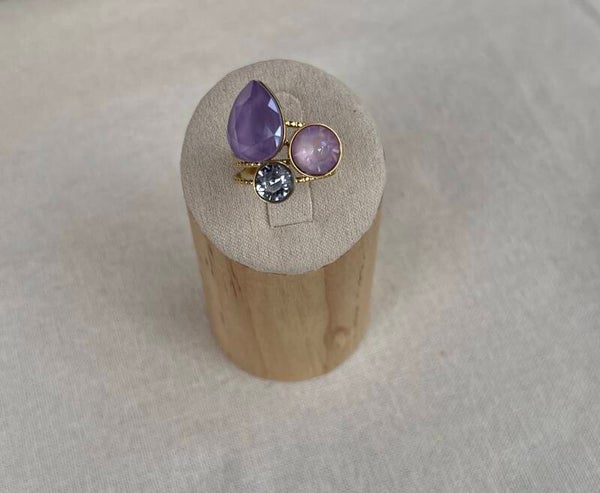 Bague goutte - Lilas