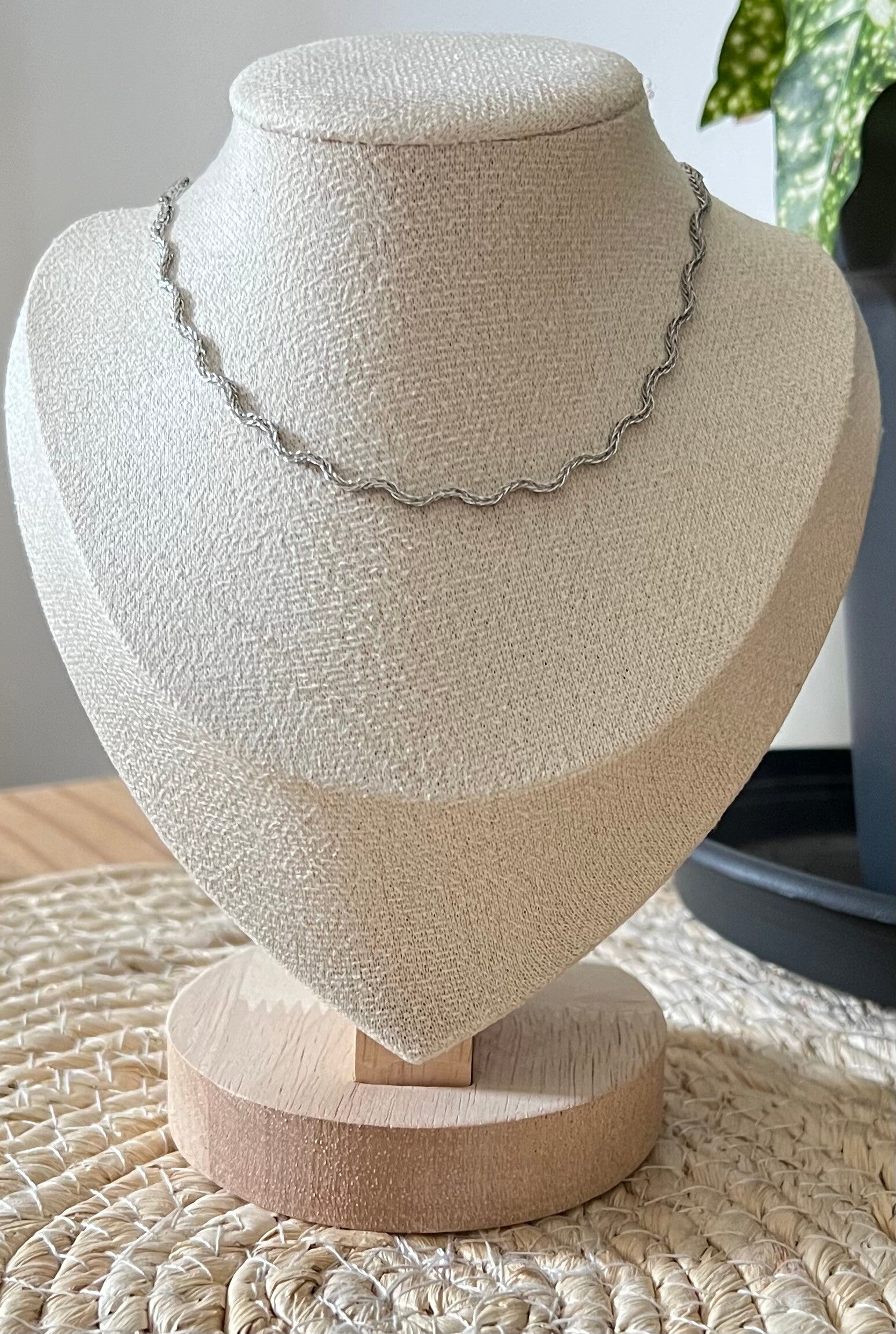 Collier zigzag - Argenté