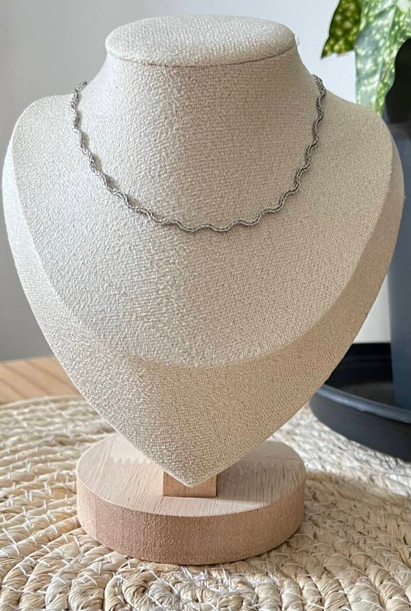 Collier zigzag - Argenté