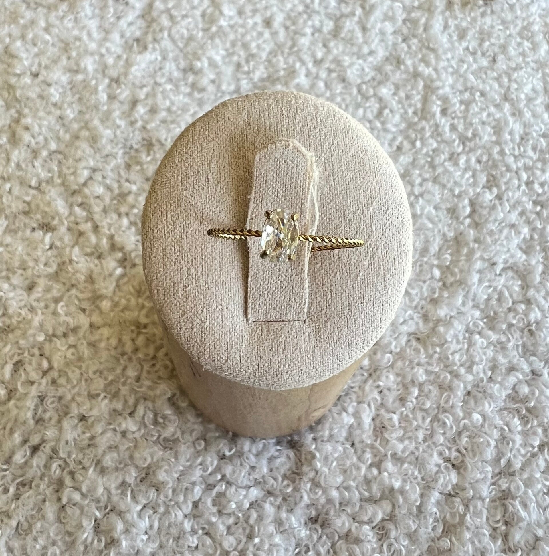 Bague doré - Cristal