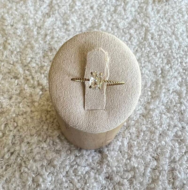 Bague doré - Cristal