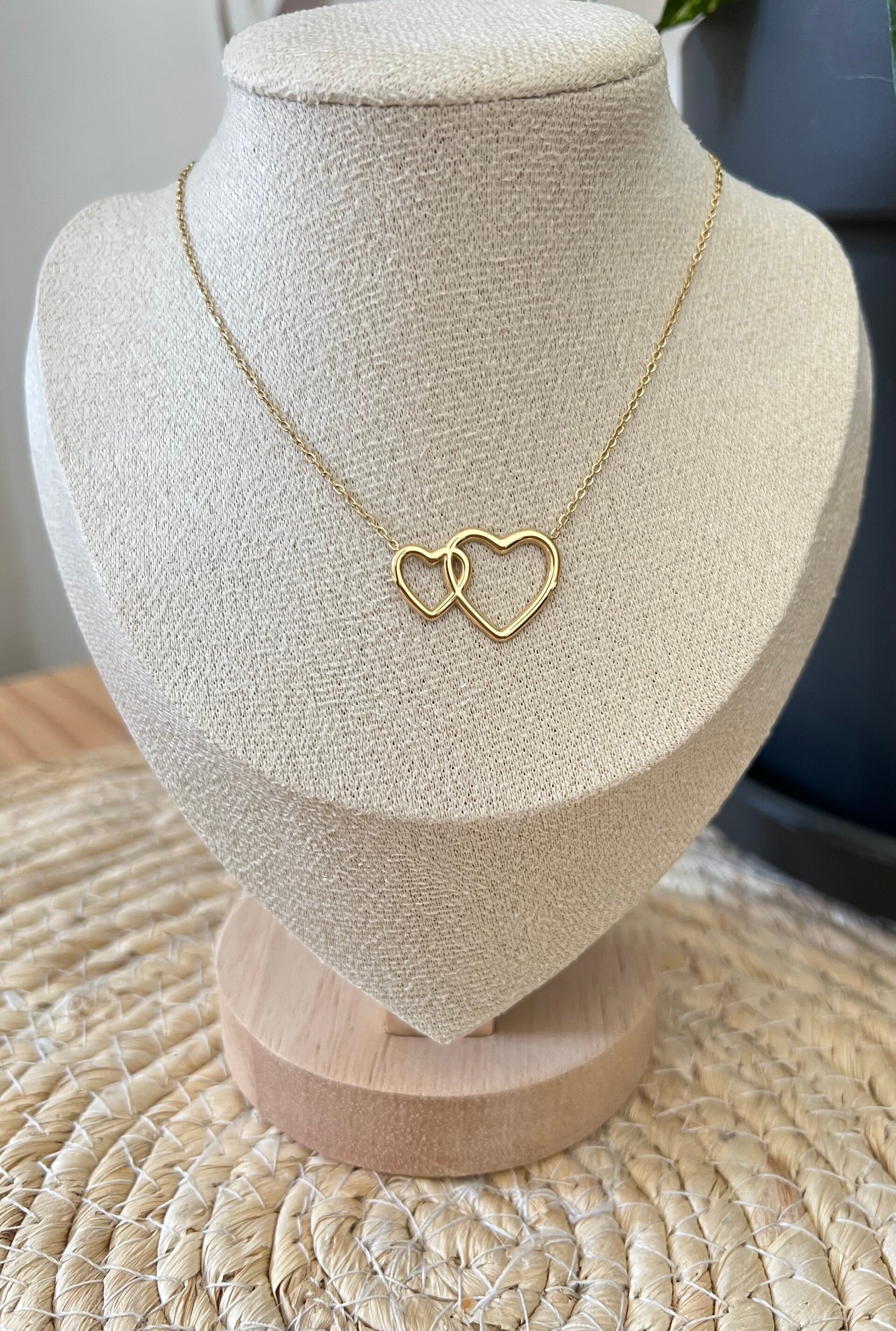 Collier love - Doré