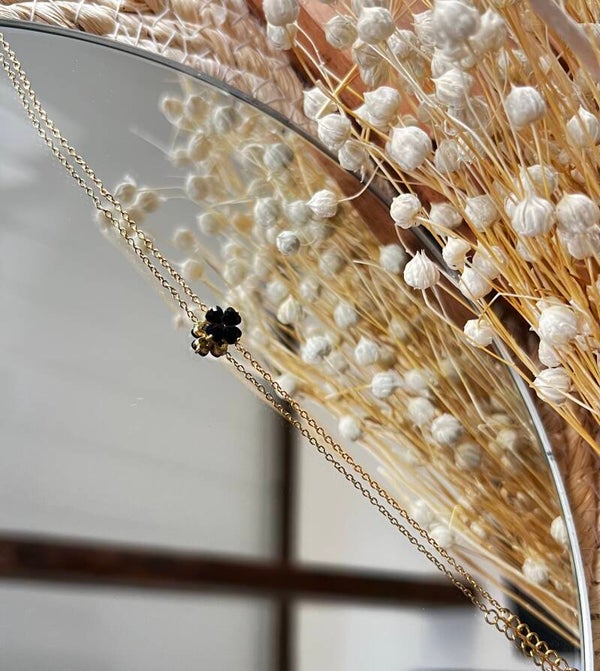 Bracelet trèfle - Noir