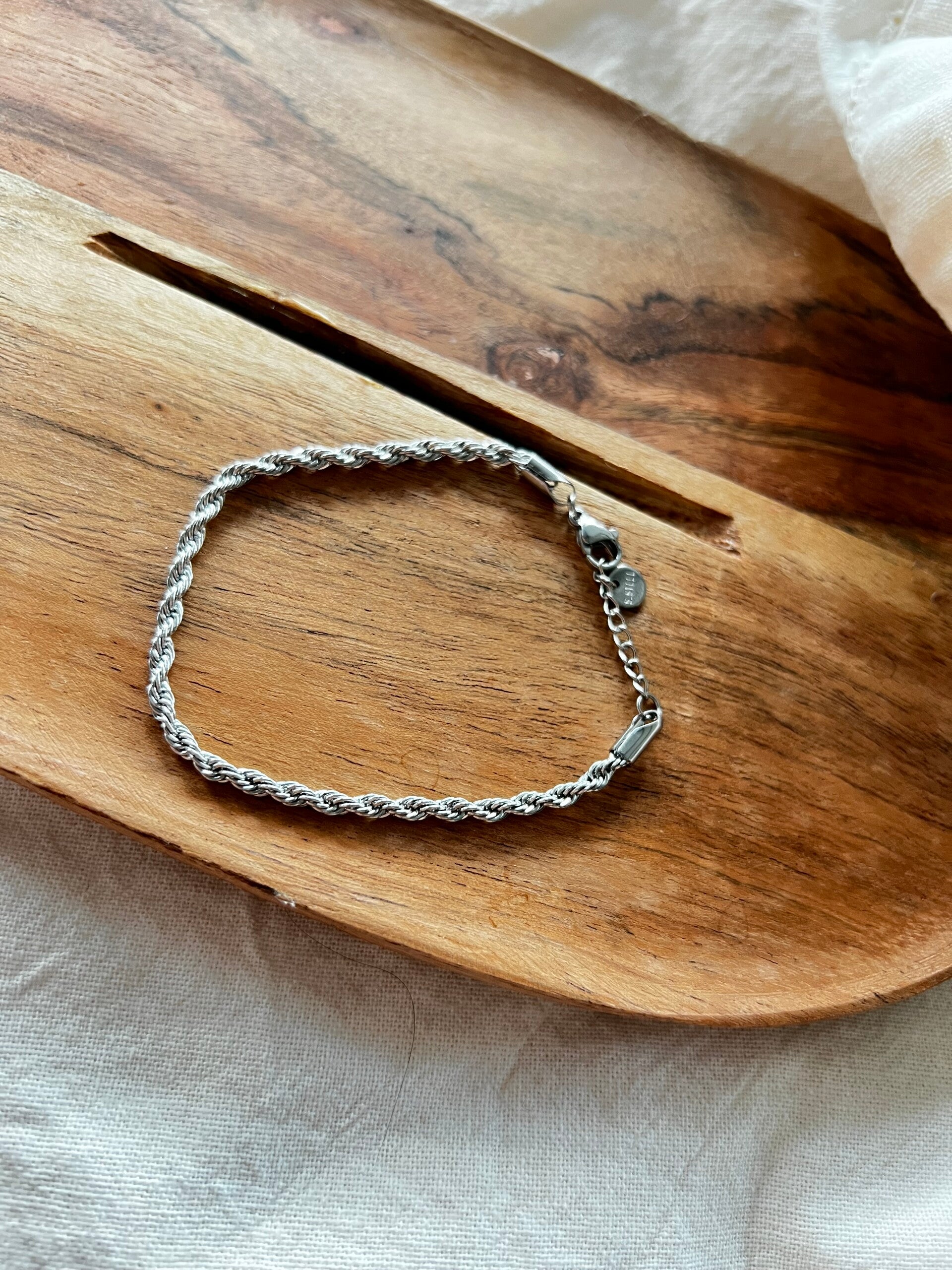 Bracelet torsadé - Argenté