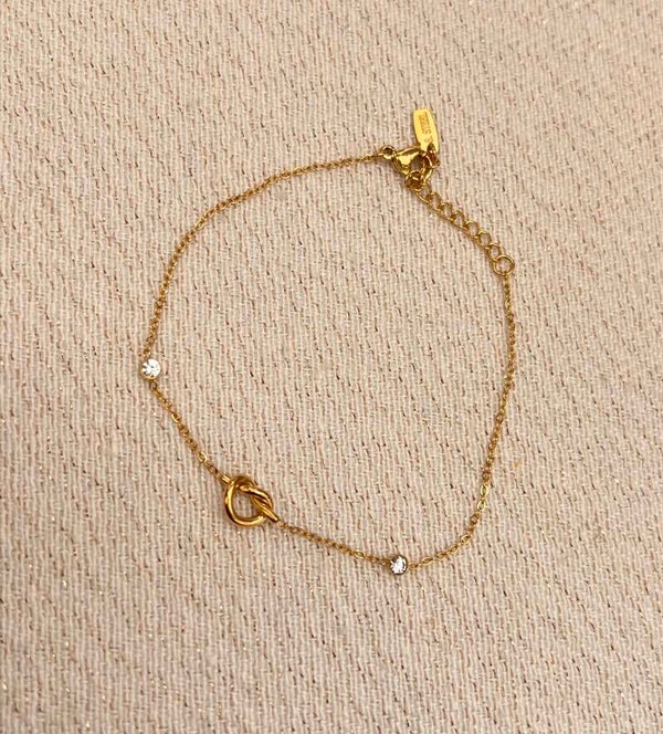 Bracelet noeud - Doré