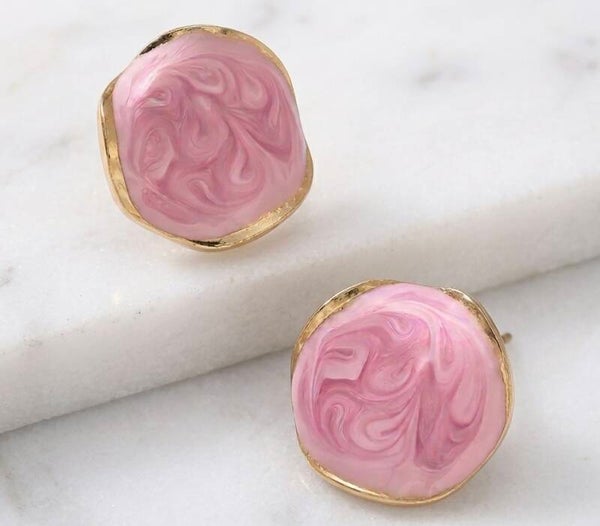 Boucles d’oreilles - Rose poudrée