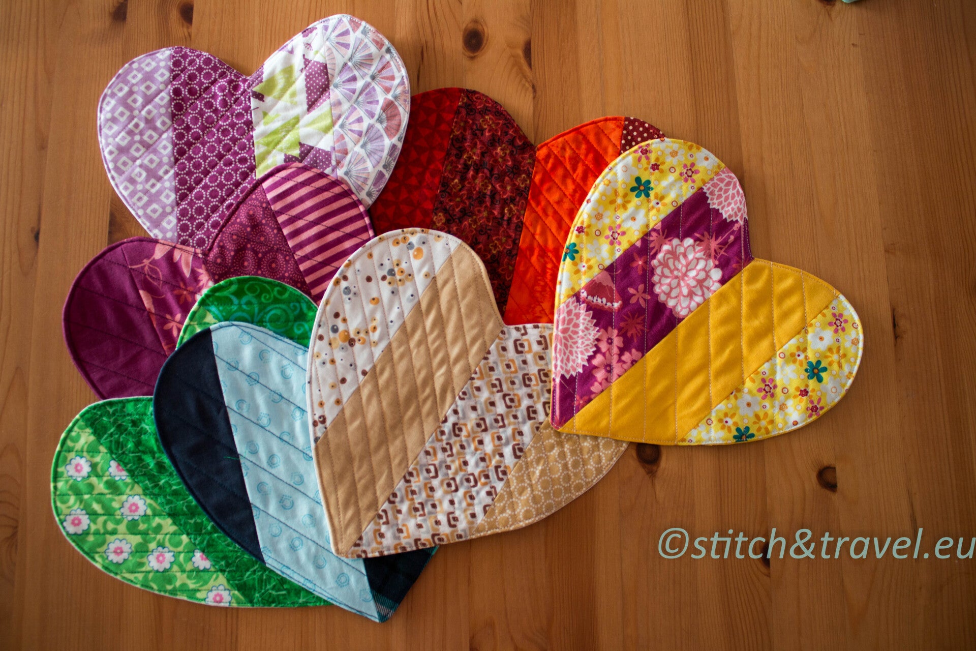 Posavasos en forma de corazón, juego de 2 unidades