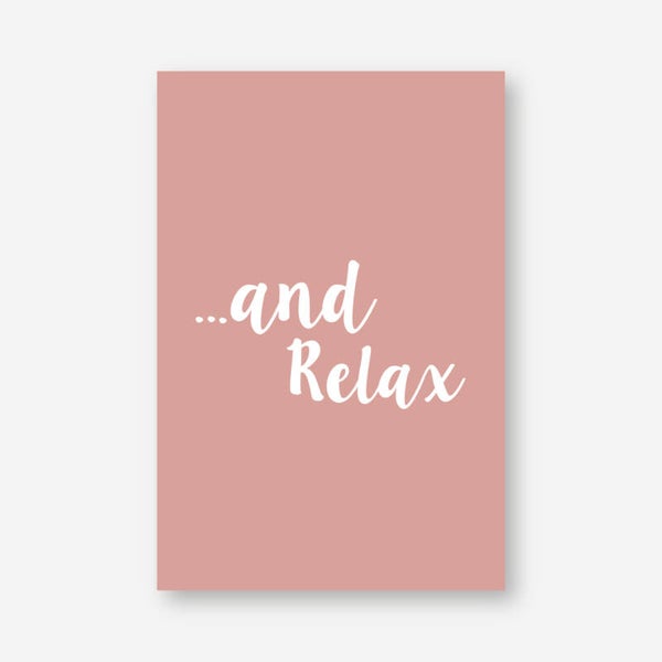 Mini kaartje - .... and relax