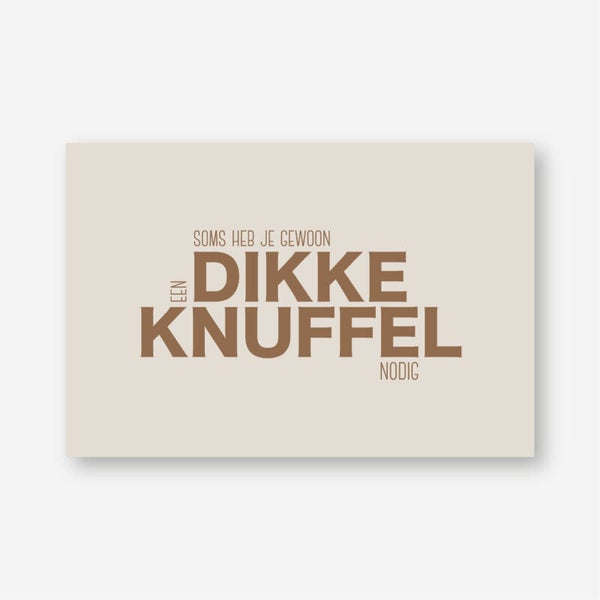 Mini kaartje - Soms heb je gewoon...