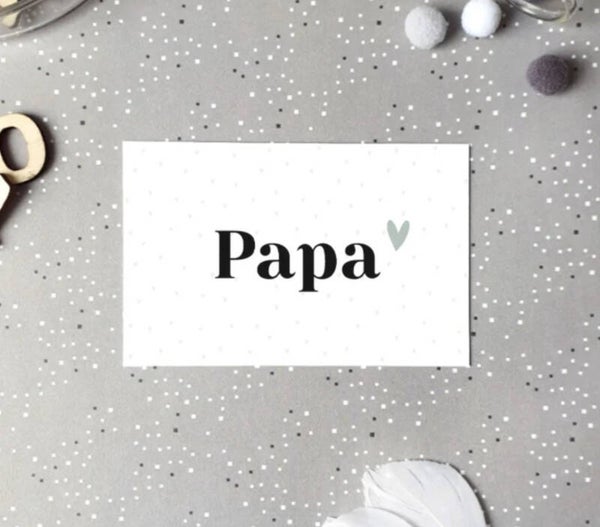 Mini kaartje - Papa
