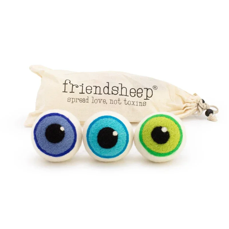 Drogerballen - Blue Eerie Eyeballs (gekleurde oogjes Editie Halloween) - Set 3 stuks