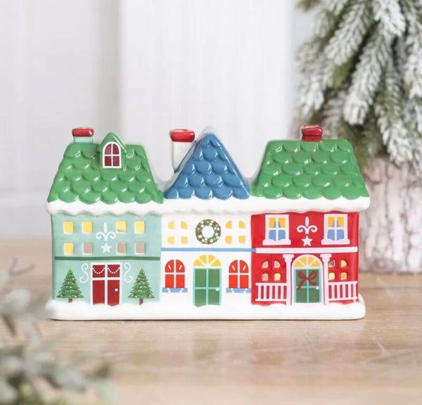 Kerststraat - Theelicht en Wierook Kegel Houder