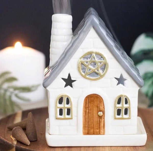 Stone Cottage white/grey - Wierook Kegel Houder