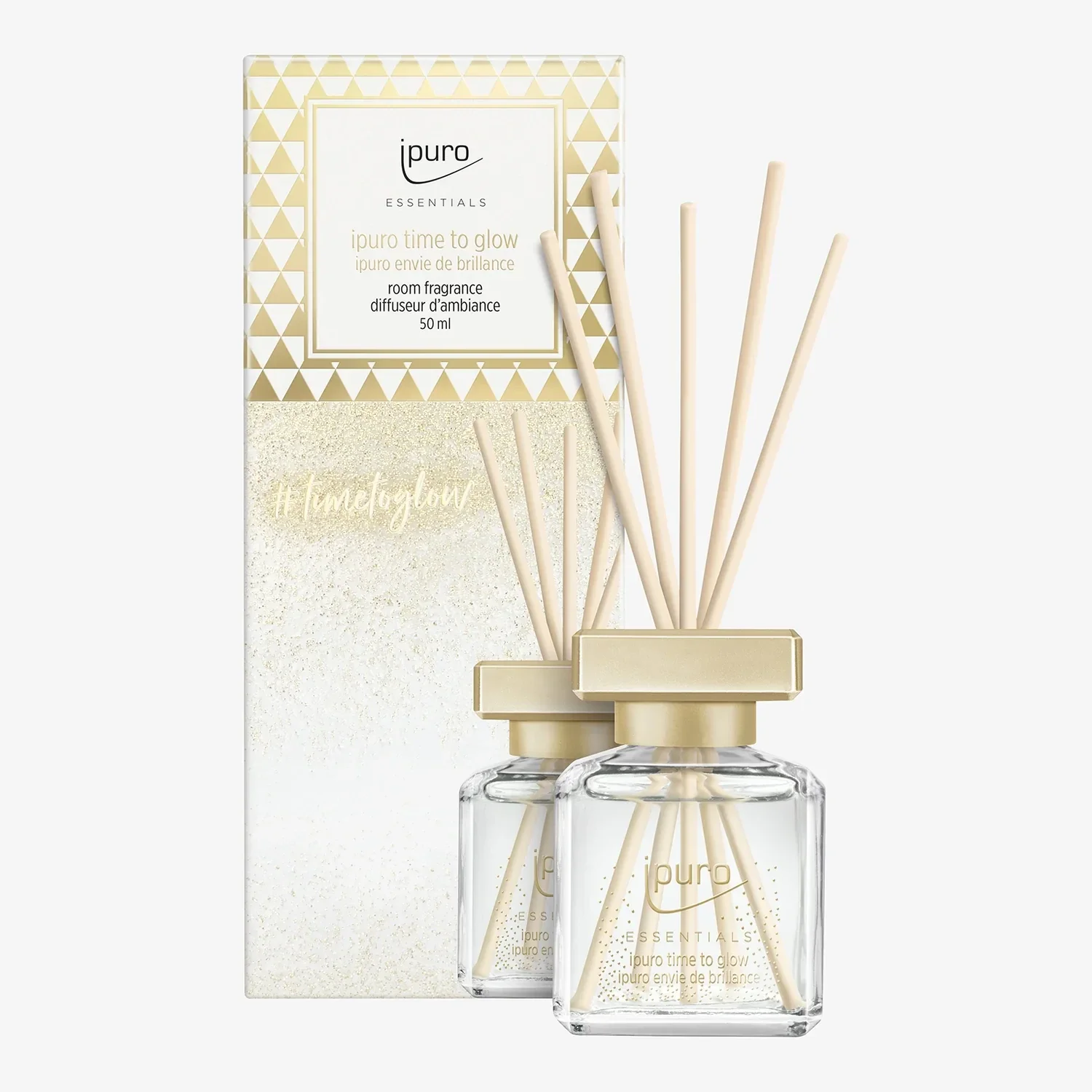 Ipuro - Time to Glow - Reed diffusers (geurstokjes) 50ml of 100ml