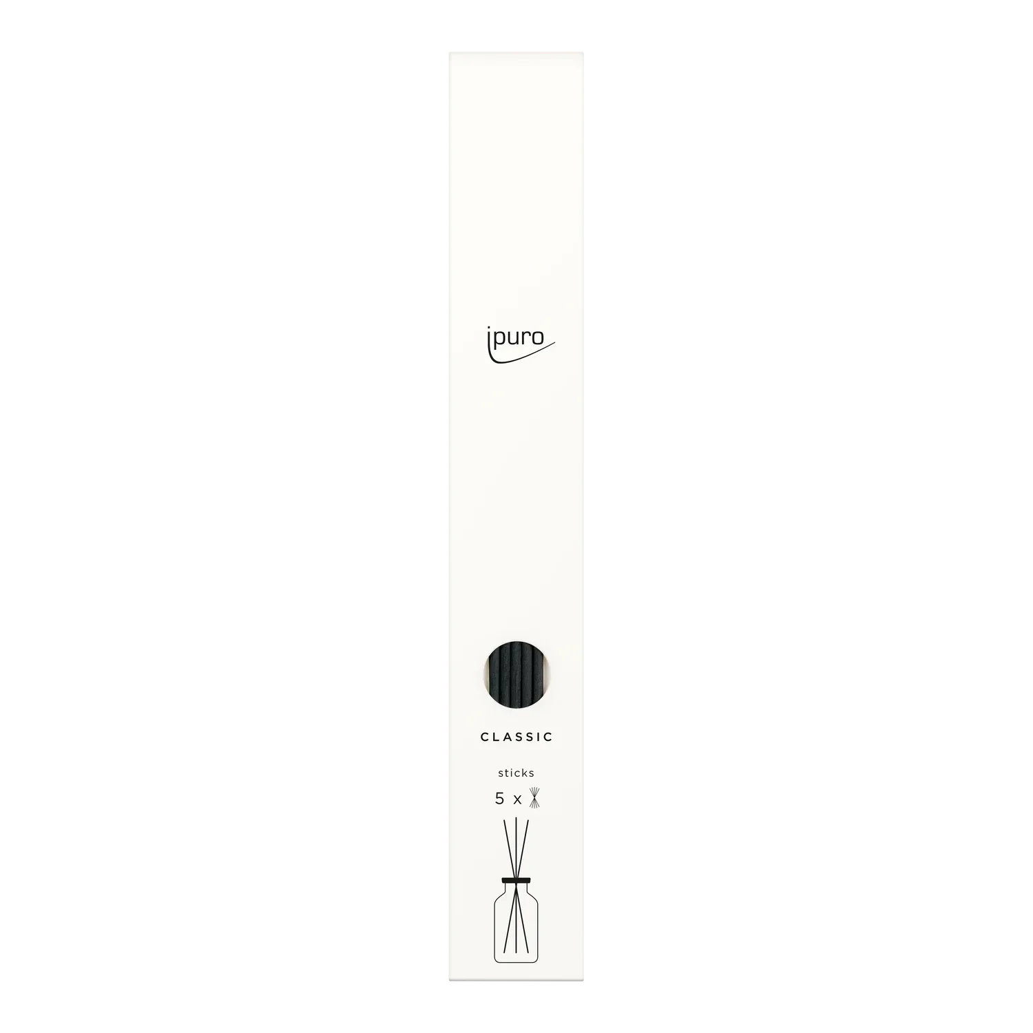 Ipuro - Classic 5 Fibre Sticks voor navulling - kleur Black