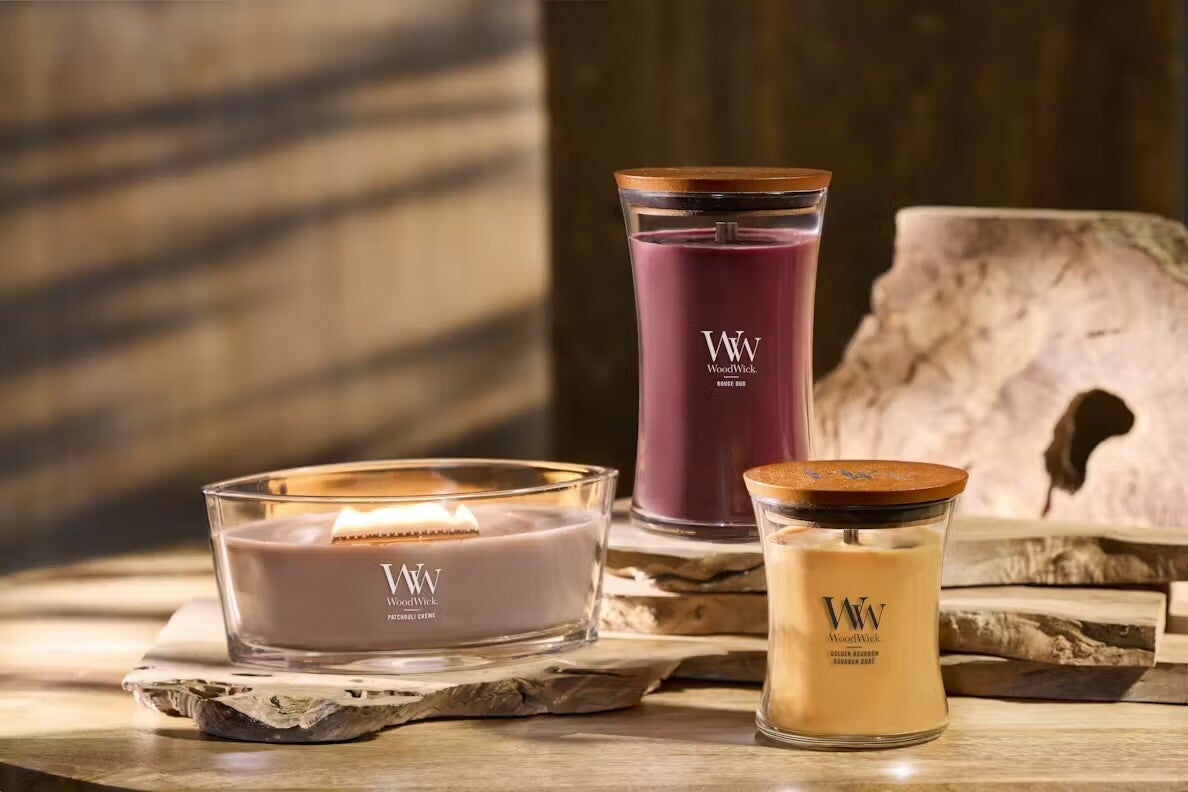 Woodwick - Golden Bourbon - verschillende formaten