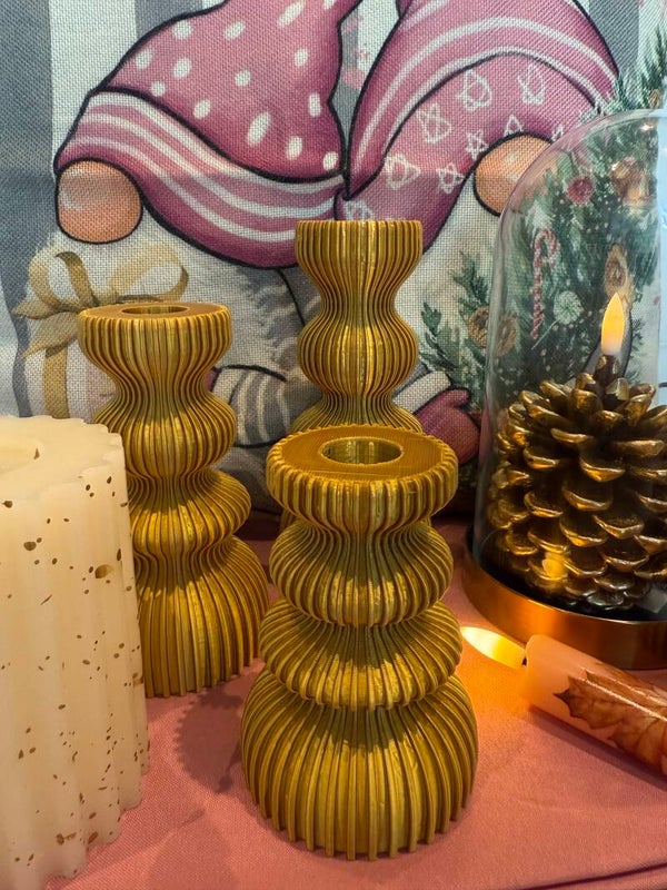 Van Lars - Kandelaars geribbled - Small / Medium / Large