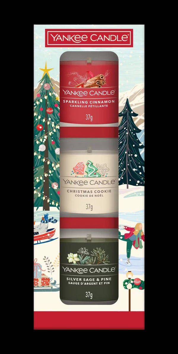 Yankee Candle - Apres Ski Collection 3 Filled Votive Christmas classics Set