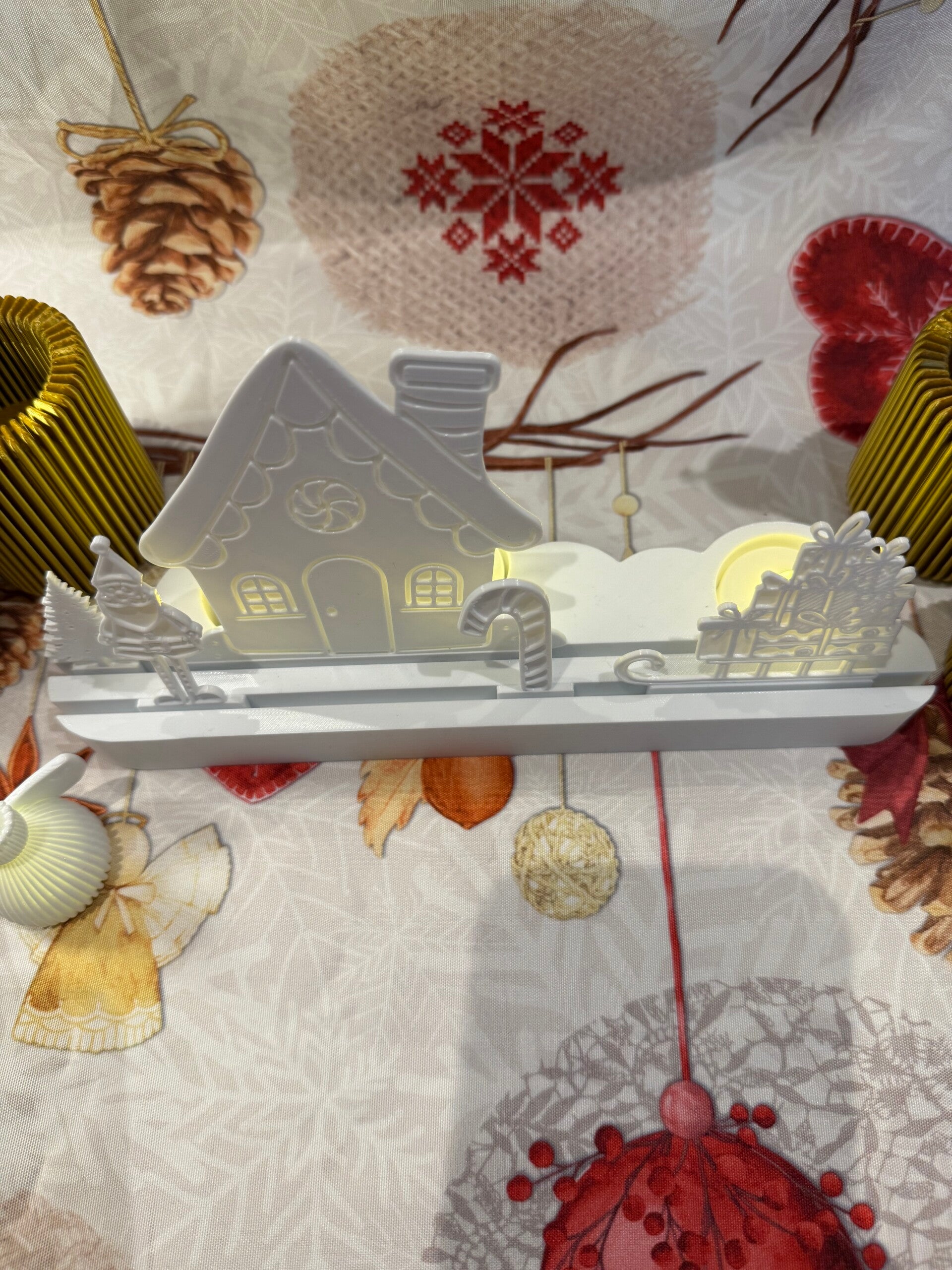 PRE-ORDER / OP MAAT - Van Lars - Theelichtlandschap Kerst - 3D print