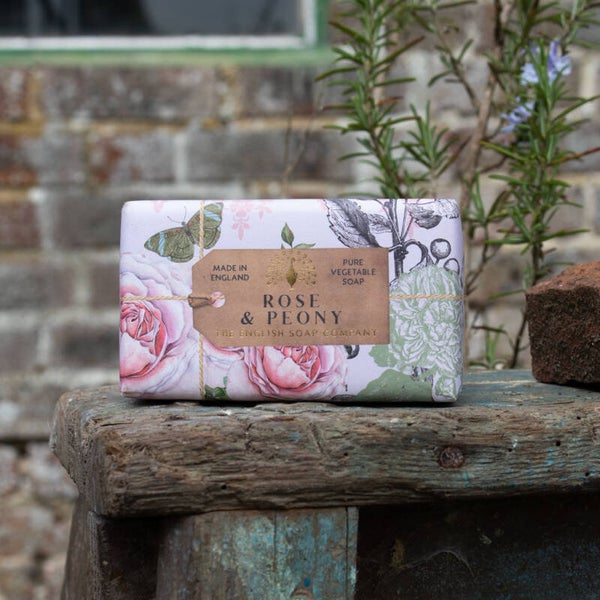 English Soap C° - Rose & Peony - 190gr Soap Bar