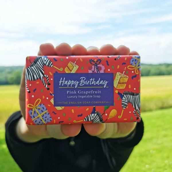 English Soap C° - Happy Birthday (Pink Grapefruit) - 190gr Soap Bar