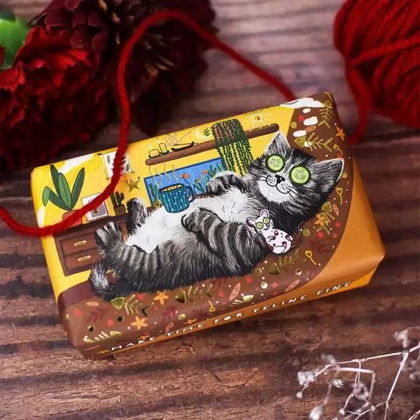 English Soap C° - Cat (Make time fot Feline Fine) - 190gr Soap Bar