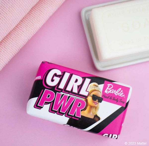 English Soap C° - Girl Power (Lemon Fizz) - Barbie 190gr Soap Bar