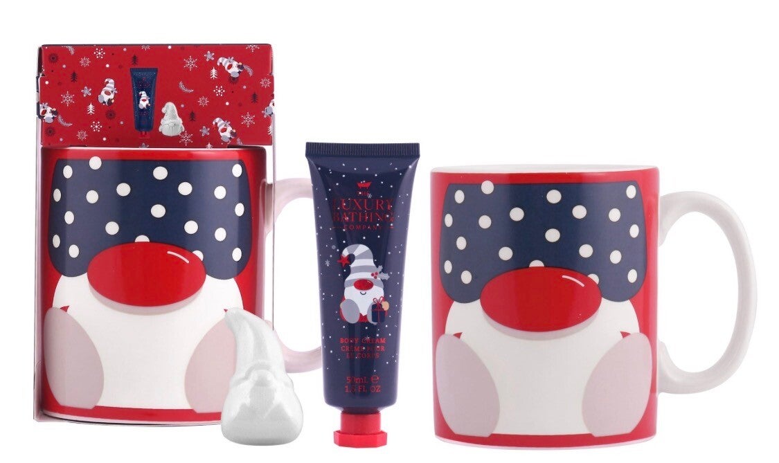 GRACE COLE SET – Gnome giftset – Cosy Comforts (grote tas+ bruisbal + body lotion) hand