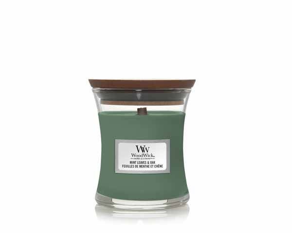 Woodwick - Mint Leaves & Oak - verschillende formaten