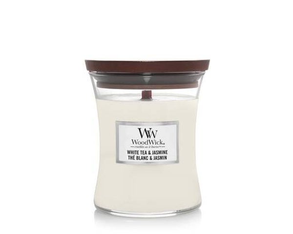Woodwick - White Tea & Jasmine - verschillende formaten