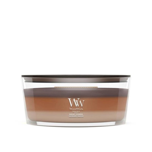 Woodwick - Radiant Cashmere - Trilogy - verschillende formaten